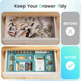 A - LuGei 【Military Grade Drawer Organizer, 【𝟱𝗦𝗶𝘇𝗲】 Makeup organizer, 【Holds 177 Items】 Bathroom Organizers and Storage, Organization and Storage, Desk Drawer Organizer for Bathroom Vanity - Homesidy.com