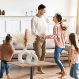 Ceramic Vases Set of 2,Modern Vases for Home Decor, White Boho Style for Living Room Kitchen Mantle Bedroom Dining Table Office Farmhouse Decorative Design - Homesidy.com