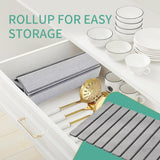 Stone Drying Mat for Kitchen Counter, Collapsible Dish Drying Mat, Fast Drying Diatomaceous Earth Dish Drying Mats, Water Absorbent Diatomite Kitchen Mat (white, medium) - Homesidy.com