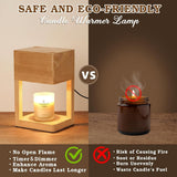 Modern Candle Warmer Lamp with Timer, Dimmable Candle Lamp Warmer, Men Women Christmas Birthday Gifts, Black Candle Warmer, Adjustable Candle Light Warmer, Cozy Living Room Bedroom Home Decor - Homesidy.com