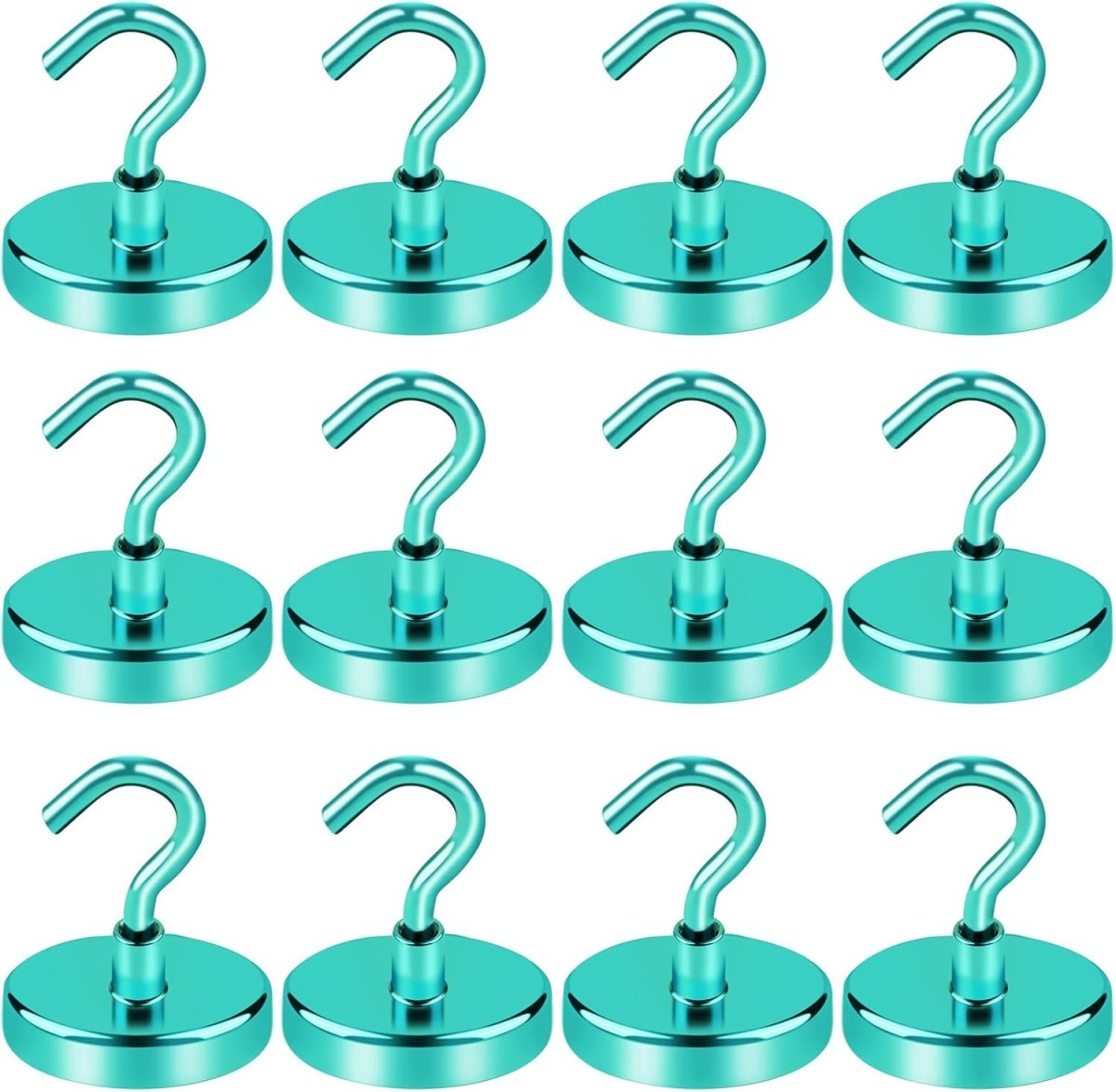 LOVIMAG Magnetic Hooks, 12 Pack 30lbs Magnet Hook 2025 Cruise Cabin Ship Essentials Heavy Duty Strong Magnets Refrigerator Fridge Hanging for Classroom Beach Vacation Kitchen Grills Home (Black) - Homesidy.com
