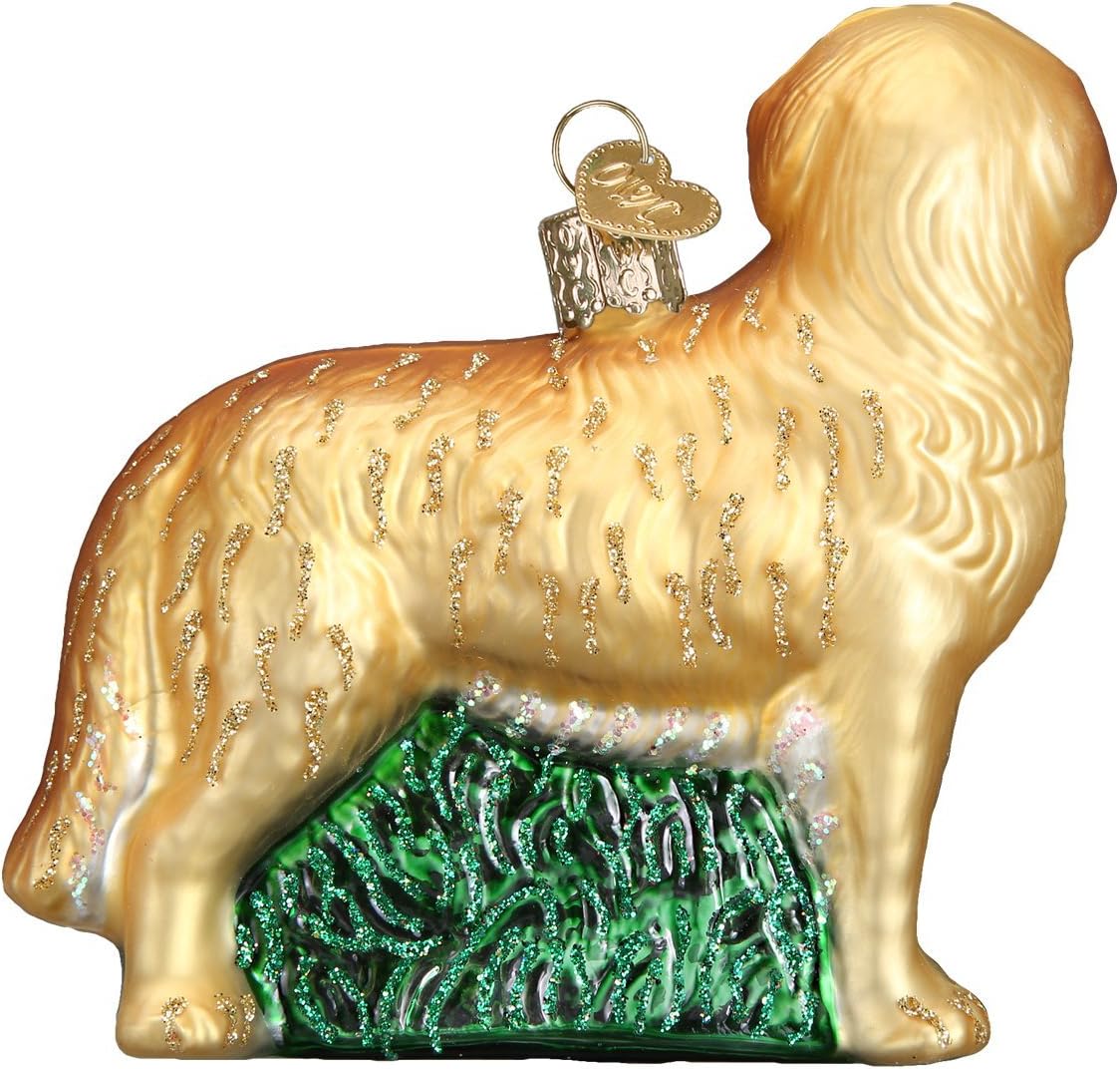 Old World Christmas Black Labrador Dog Collection Glass Blown Ornaments for Christmas Tree 3.75 x 1.5 - Homesidy.com