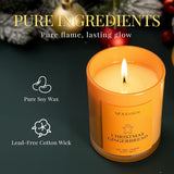 Balsam Cedar Candle, 10oz Soy Scented Candle for Home, Christmas Birthday &amp; Holiday Gifts for Women &amp; Men, Long Lasting 50 Hour Clean Non - Toxic Burn, Elegant Winter &amp; Christmas Festive Home Decor - Homesidy.com