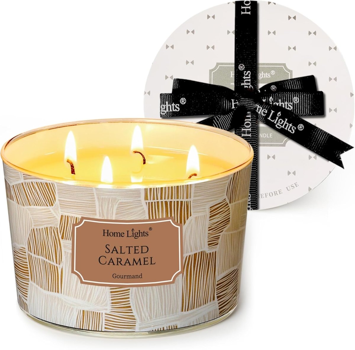 HomeLights Scented Candles for Women &amp; Men, 18oz Candle Jars Aromatherapy 4 - Wick Candle, Ideal for Rustic Modern Home Decor and Gifts, Blueberry Cheesecake - Homesidy.com