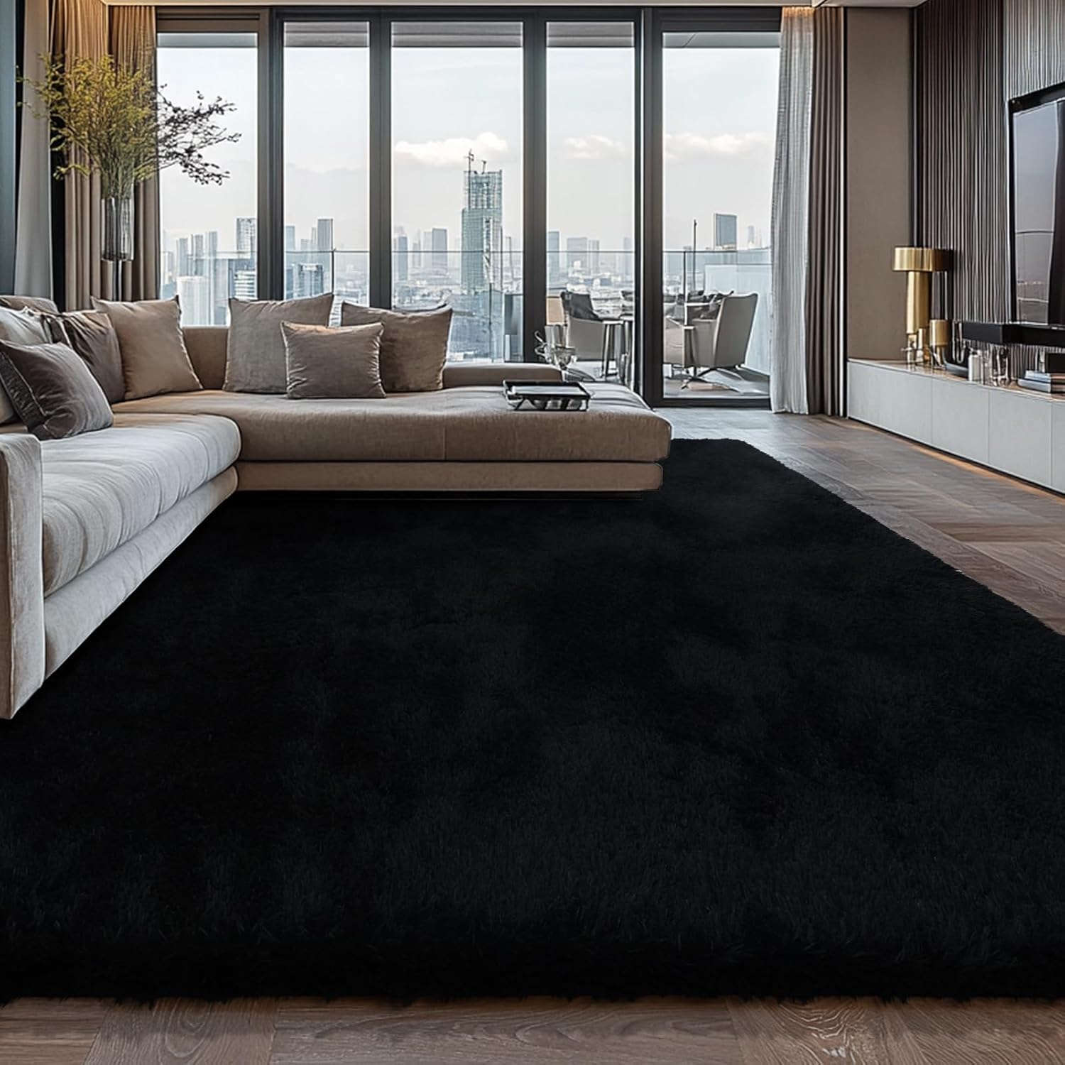 Shag Area Rugs for Bedroom Living Room,4X6 Ultra Soft Fluffy Area Rugs for Dorm, Indoor Carpet Nursery Rugs for Kids Girls Room Home Decor,Pink - Homesidy.com