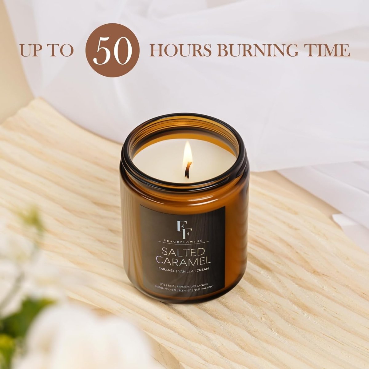 Eucalyptus &amp; Sage Scented Candles,Candles for Home Scented Aromatherapy Candles,Soy Wax Candle Gift for Women Men Amber Jar Candle, 7oz - Homesidy.com