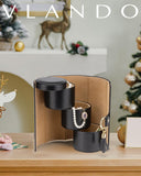 Vlando Travel Jewelry Case for Women, Travel Essential, Travel Must Haves Jewelry Travel Organizer for Girls, Christmas Gifts for Travelers Couples Mom Friends - Black - Homesidy.com
