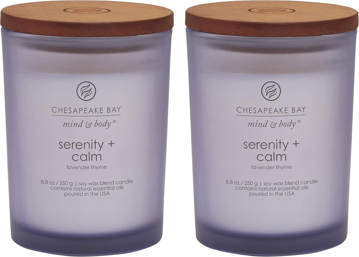 Chesapeake Bay Candle Mind &amp; Body 3 - Wick Coffee Table Jar Candle, Nourish Renew (Coconut &amp; Sandalwood) - Homesidy.com