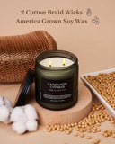 M&amp;SENSE Ode to Winter Soy Candles Strong Scented, 2 Wick Jar Candle 19.4oz 110 Hour Long Lasting, Lavender Sandalwood Organic Natural Aromatherapy Candle Gifts Bedroom Bathroom Home Decor - Homesidy.com