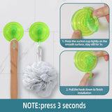 Antimbee 3 Pack Suction Cup Hooks, Clear Suction Cup Hanger, Removable Small Suction Cups for Shower, Bathroom, Glass, Door, Windows, Kitchen - Max Hanging up to 11 lbs on Smooth Surface - Homesidy.com