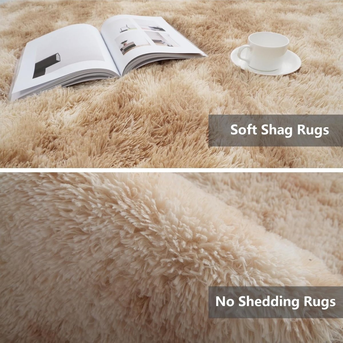 Shag Area Rugs for Bedroom Living Room,4X6 Ultra Soft Fluffy Area Rugs for Dorm, Indoor Carpet Nursery Rugs for Kids Girls Room Home Decor,Pink - Homesidy.com
