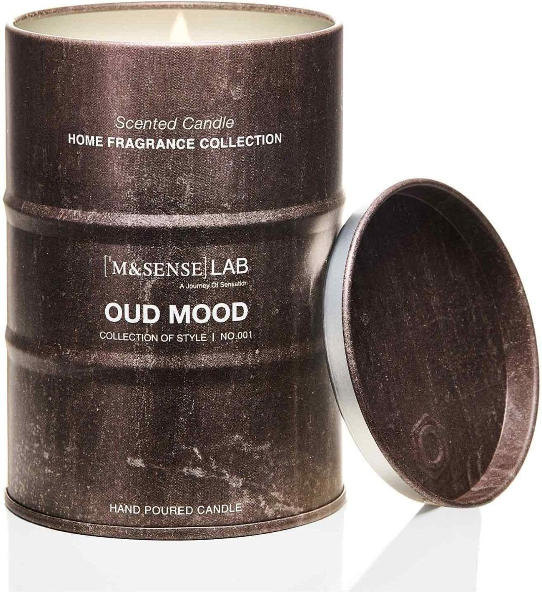 M&amp;SENSE Scented Candle, Tobacco Vanilla Medium Jar Candle Gifts for Men, 70 Hours Slow Burning Natural Soy Candles 11.3oz, Stress Relief Aromatherapy Candles Home Decor, Valentines Day Gifts for Him - Homesidy.com