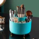 fanado 360° Rotate Makeup Brush Holder Organizer, Makeup Organizers Countertop, Makeup organization and Skincare Storage for Vanity, Desktop, Bathroom (White) - Homesidy.com