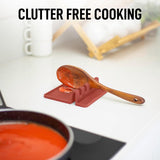 Zulay Kitchen Spoon Rest for Multiple Utensils High Heat - Resistant Silicone Drip Pad, BPA - Free Spoon Holder for Stove Top, Kitchen Gadget Holder for Ladles, Tongs, Cooking Spatula - Makes Great Gift - Homesidy.com