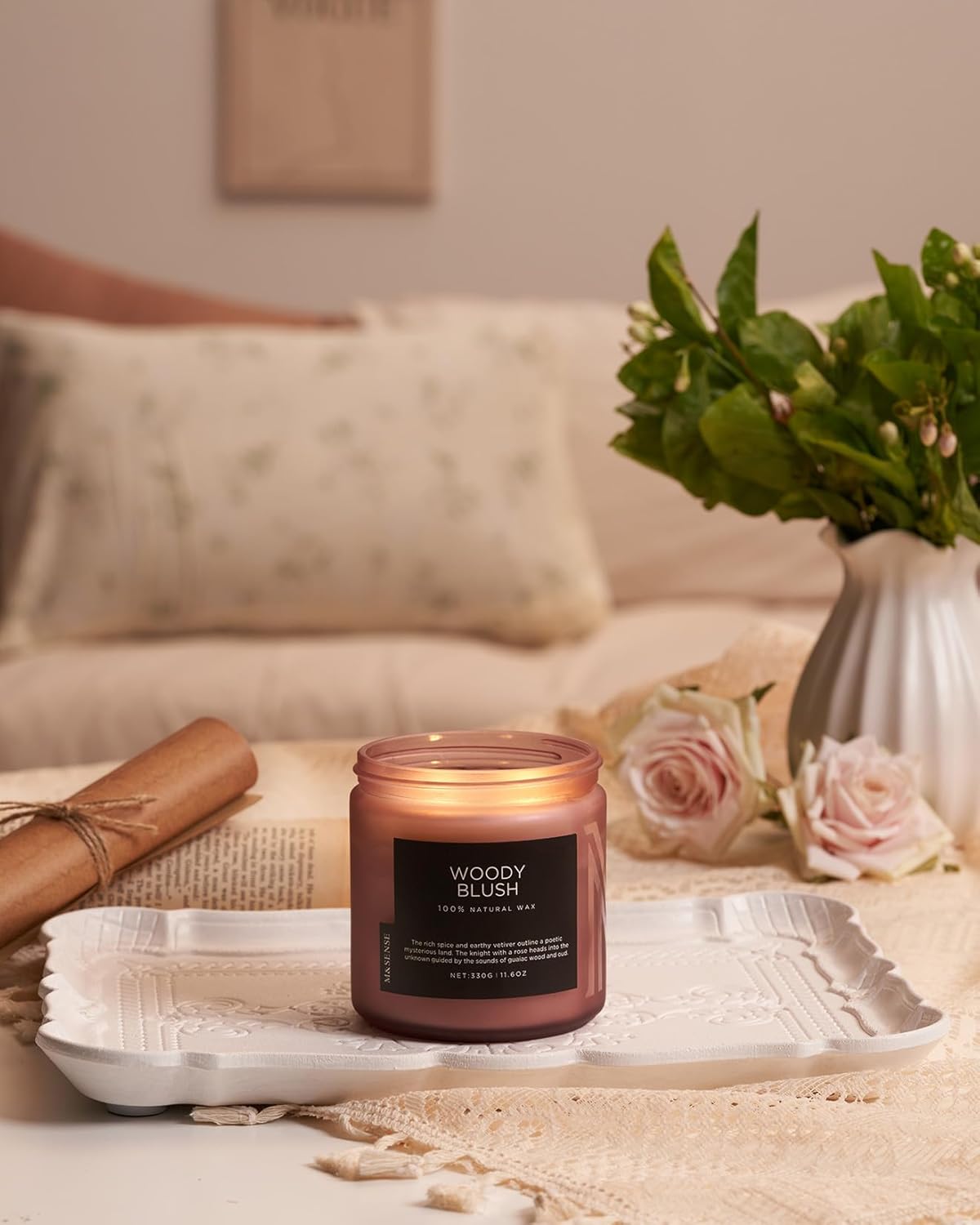 M&amp;SENSE Eucalyptus &amp; Mint Soy Candles for Home Scented, 11.6oz 70 Hour Burn Aromatherapy Candle Gift for Stress Relief, Meditation, Yoga, Relaxing SPA, Reusable Jar for Men and Women - Homesidy.com