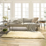 Ashler Faux Fur Rug, Fluffy White Small Sheepskin Rug, Ultra Soft 2x3 Ft Mat, Machine Washable Shag Mats, Nursery Throw for Bed, Living, Kids Room - Homesidy.com