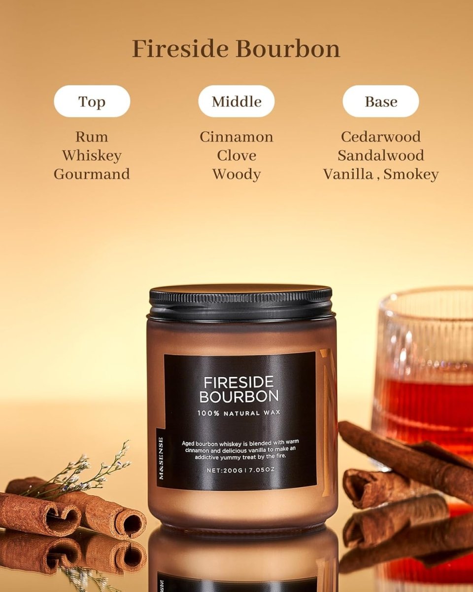 M&amp;SENSE Ode to Winter Soy Candles Strong Scented, 2 Wick Jar Candle 19.4oz 110 Hour Long Lasting, Lavender Sandalwood Organic Natural Aromatherapy Candle Gifts Bedroom Bathroom Home Decor - Homesidy.com