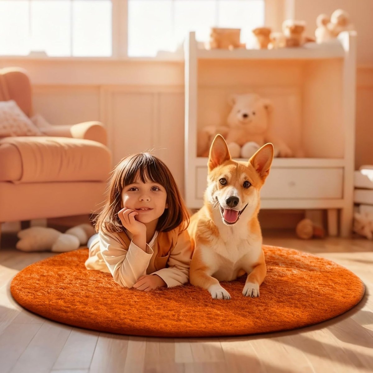Ophanie Area Rugs for Living Room Bedroom, Upgrade Non - Slip Fluffy Soft Grey Shag Carpet, Indoor Floor Gray 4x6 Fuzzy Shaggy Living Room Plush Rug for Kids Home Dorm Decor Aesthetic - Homesidy.com
