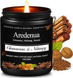 Christmas Candles - Christmas Spice Candle | 7 oz Soy Candles with Warm Cinnamon, Clove &amp; Nutmeg Aroma | Holiday Scented Candle, Cozy Winter Candle Gift for Men &amp; Women - Homesidy.com