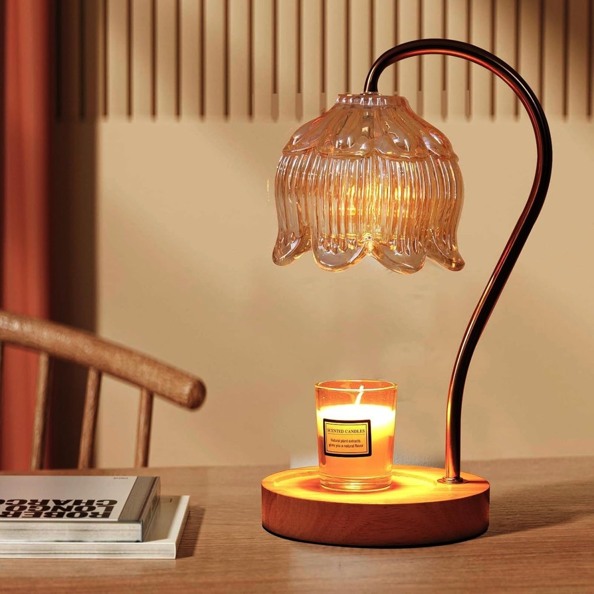 GEEZO Fragrance Candle Warmer Lamp，Electric Candle Warmer with Timer &amp; Dimmer，Mom Christmas Birthday Gifts for Women, House Warming Gifts New Home Bedroom Decor - Homesidy.com