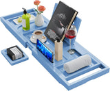 Premium Bathtub Tray Caddy, Expandable Bath Tray, Unique House Warming Gifts, New Home, Anniversary and Wedding Gifts for Couple, Bridal Shower Gift for Women - Homesidy.com