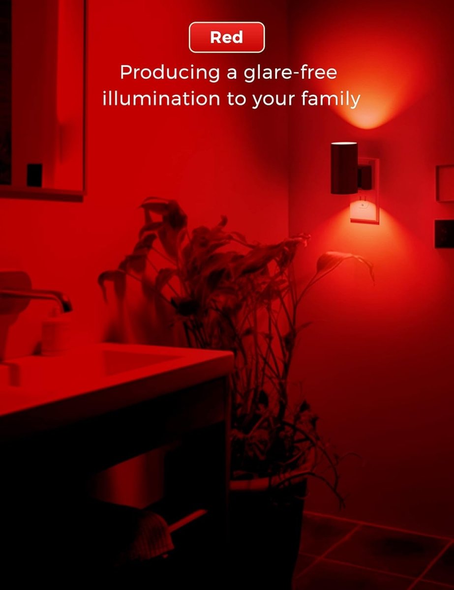 L LOHAS LED Night Light Plug in, Modern Night Lights Plug into Wall, Dusk to Dawn Sensor, Soft White 3000K, 0 - 100LM Adjustable Brightness, Dimmable Night Lights for Hallway Bedroom Stairway, 2 Pack - Homesidy.com