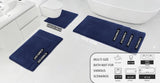 MINIDEAR Bathroom Rugs 24x17 Light Grey - Thick Elastic Foam Bath Mat, Ultra Soft &amp; Plush Fluffy, Non - Slip, Quick Dry, Absorbent Washable Floor Microfiber Mat for Tub, Home Decor Accessories - Homesidy.com