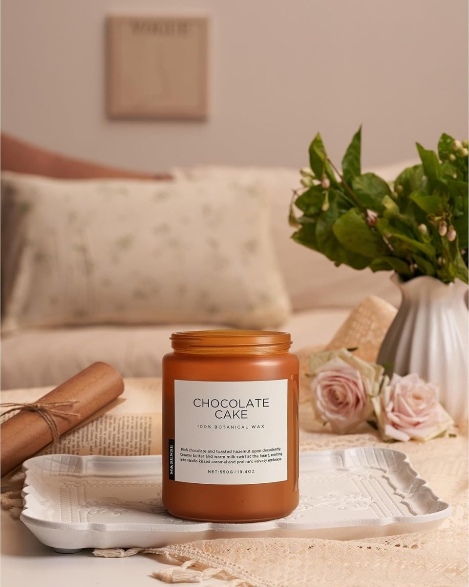 M&amp;SENSE Ode to Winter Soy Candles Strong Scented, 2 Wick Jar Candle 19.4oz 110 Hour Long Lasting, Lavender Sandalwood Organic Natural Aromatherapy Candle Gifts Bedroom Bathroom Home Decor - Homesidy.com