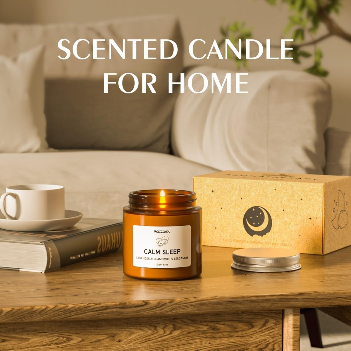 Waxcanpy Scented Candle Gift Set, Soy Candles for Women, Sleep Candles for Home Scented, 2 Pack Aromatherapy Candle for Relaxing, Sleep, Stress Relief &amp; Home Decor - Homesidy.com