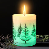 Electricwise Christmas Scented Candle Gift Set for Women, LED Xmas Candles Can Change Into 7 Colors, Winter Candle with 7.6oz Soy Wax Fir Holiday Candles for Christmas Women Gift(Snowman) - Homesidy.com