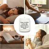 musaecoin Sister Birthday Gifts, Funny Gifts for Sister Christmas, Happy Birthday Gift for Women Sister Best Friend - Handmade Lavender Candle 7oz - Homesidy.com