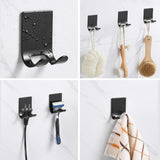 Razor Holder Shaver Hook Hanger Stand(2 Pack)Self Adhesive Stainless Steel Heavy Duty Utility Storage Hook,Shower Hook for Razor,Bathroom Kitchen Organizer for Plug Robe Towel Loofah Bathrobe Coat - Homesidy.com