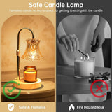 GEEZO Fragrance Candle Warmer Lamp，Electric Candle Warmer with Timer &amp; Dimmer，Mom Christmas Birthday Gifts for Women, House Warming Gifts New Home Bedroom Decor - Homesidy.com
