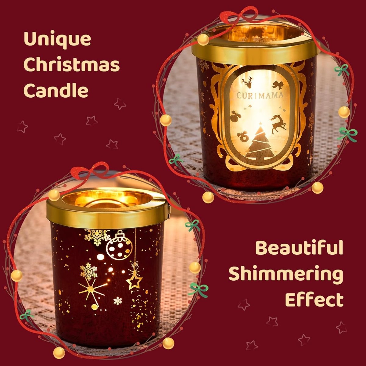 Christmas Gifts for Women, Unique Birthday Gifts for Women, Lavender Butterfly Rotating Scented Candles for Home Fragrance, Mom Birthday Gift from Daughter Son, Xmas Candle Gift for Sister Grandma - Homesidy.com