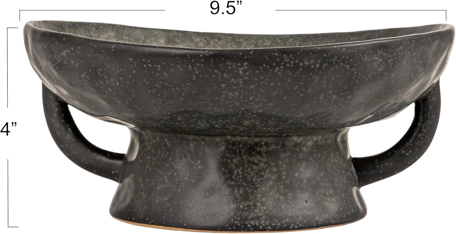 Creative Co - Op Stoneware Bowl w Reactive Glaze, White - Homesidy.com