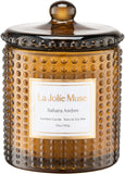 LA JOLIE MUSE Christmas Candle | Ruby Berry Bliss | Mandarin Cranberry &amp; Plum | 10 oz Festive Candle | 55 Hours Clean Burn | Gift for Women &amp; Family - Homesidy.com