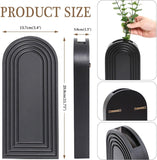 Dnnnii 2 Pack Wooden Wall Vase Set - Brown Finish Modern Farmhouse &amp; Boho Wall Decor for Entryway, Hallway, Bathroom, Living Room, Dining Room, Narrow Spaces - Homesidy.com