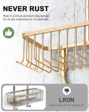 MSAICOE Shower Caddy Hanging - Never Rust Shower Hanging Organizer - Aluminum Over the ShowerHead Caddy with Soap Basket and 6 Hooks for Razor/Sponge (Black) - Homesidy.com