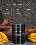 M&amp;SENSE Scented Candle, Tobacco Vanilla Medium Jar Candle Gifts for Men, 70 Hours Slow Burning Natural Soy Candles 11.3oz, Stress Relief Aromatherapy Candles Home Decor, Valentines Day Gifts for Him - Homesidy.com
