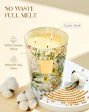 M&amp;SENSE Extra Large Candle Creamy Vanilla Scented, 3 - Wick 35oz 150H Long Lasting, Natural Soy Wax Aromatherapy Candle for Stress Relief, Home Fragrance Fall Winter Christmas Thanksgiving Gifts - Homesidy.com