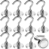 LOVIMAG Magnetic Hooks, 12 Pack 30lbs Magnet Hook 2025 Cruise Cabin Ship Essentials Heavy Duty Strong Magnets Refrigerator Fridge Hanging for Classroom Beach Vacation Kitchen Grills Home (Black) - Homesidy.com