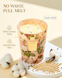 M&amp;SENSE Extra Large Candle Creamy Vanilla Scented, 3 - Wick 35oz 150H Long Lasting, Natural Soy Wax Aromatherapy Candle for Stress Relief, Home Fragrance Fall Winter Christmas Thanksgiving Gifts - Homesidy.com