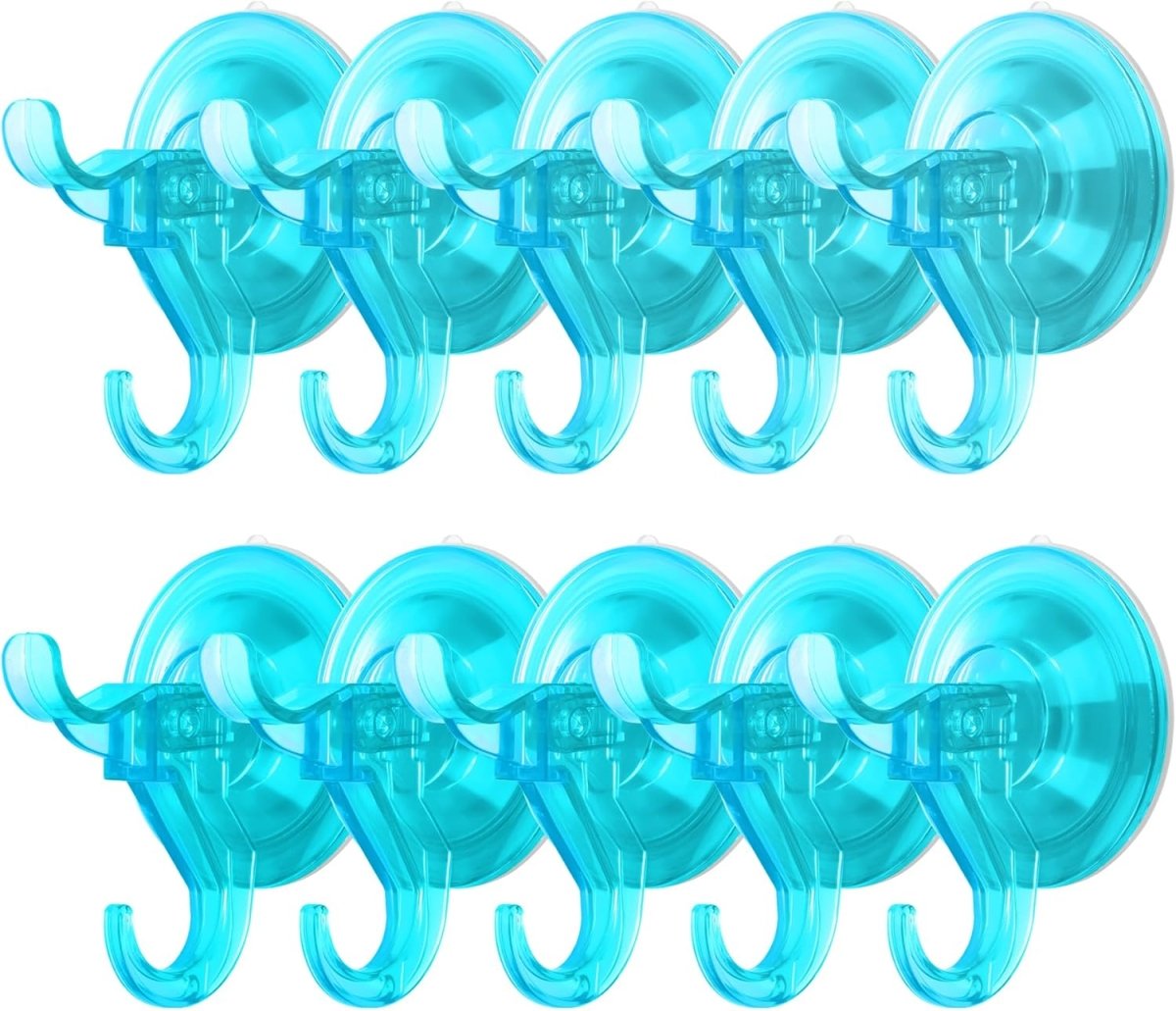 Antimbee 3 Pack Suction Cup Hooks, Clear Suction Cup Hanger, Removable Small Suction Cups for Shower, Bathroom, Glass, Door, Windows, Kitchen - Max Hanging up to 11 lbs on Smooth Surface - Homesidy.com