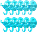 Antimbee 3 Pack Suction Cup Hooks, Clear Suction Cup Hanger, Removable Small Suction Cups for Shower, Bathroom, Glass, Door, Windows, Kitchen - Max Hanging up to 11 lbs on Smooth Surface - Homesidy.com