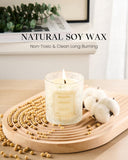 M&amp;SENSE Vanilla Scented Candles, Vegan Soy Candles, Creamy Naturally Scented, 8.1oz 42 - Hour Slow Burning Time, Toxic Free Winter Relaxing Sleep Thanksgiving Christmas Fancy Gift for Home Decor - Homesidy.com