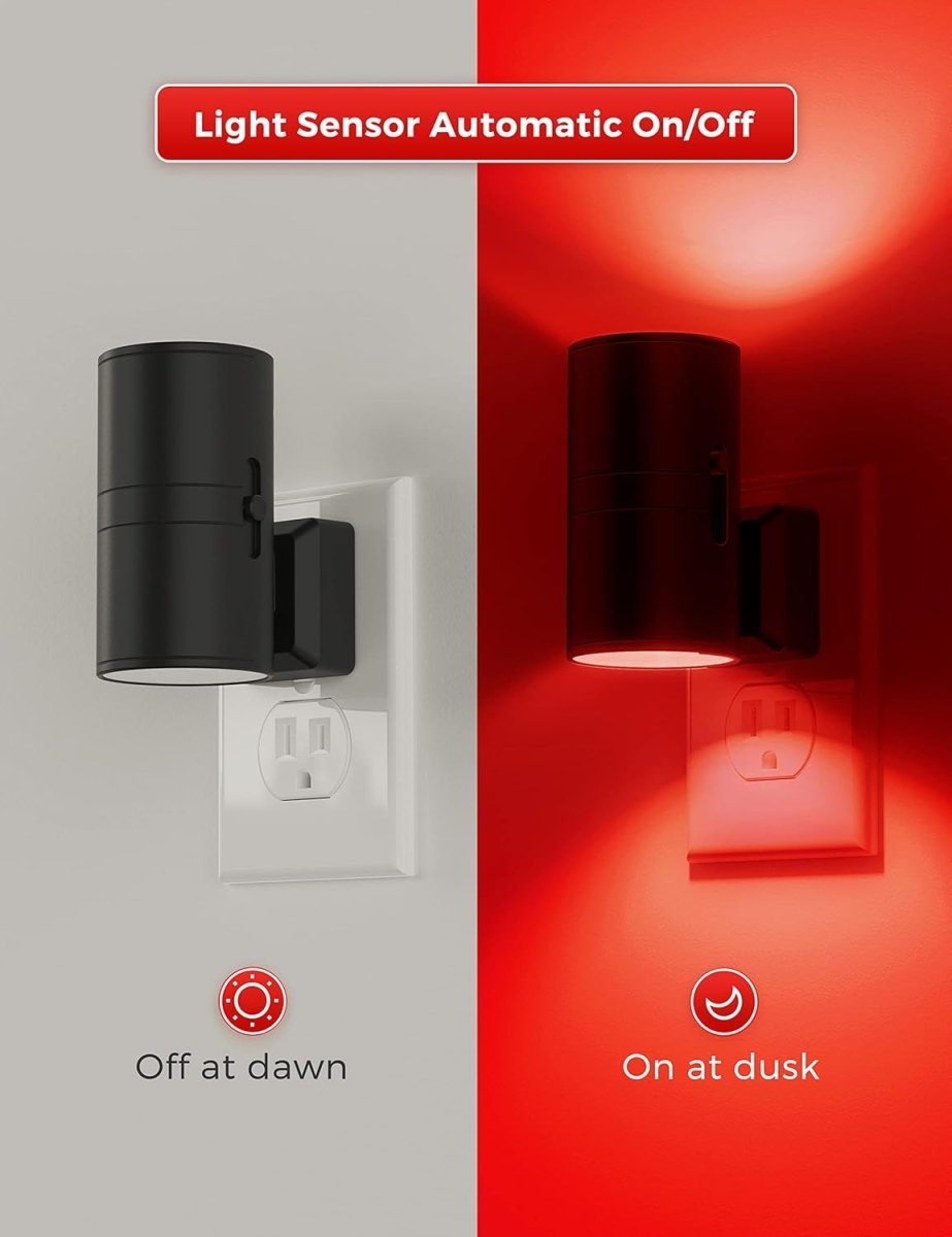 L LOHAS LED Night Light Plug in, Modern Night Lights Plug into Wall, Dusk to Dawn Sensor, Soft White 3000K, 0 - 100LM Adjustable Brightness, Dimmable Night Lights for Hallway Bedroom Stairway, 2 Pack - Homesidy.com