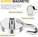 DIYMAG Magnetic Hooks, 30lbs Magnet Hook 2025 Cruise Cabin Ship Essentials Heavy Duty Strong Magnets Refrigerator Fridge Hanging for Classroom Beach Vacation Kitchen Grills Home 20 Pack (Silver) - Homesidy.com