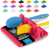 Zulay Kitchen Spoon Rest for Multiple Utensils High Heat - Resistant Silicone Drip Pad, BPA - Free Spoon Holder for Stove Top, Kitchen Gadget Holder for Ladles, Tongs, Cooking Spatula - Makes Great Gift - Homesidy.com