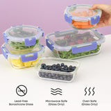 JoyJolt 24pc Borosilicate Glass Storage Containers with Lids | 12 Airtight/Freezer Safe Food Storage Containers for Pantry and Kitchen | Meal Prep Container for Lunch | Glass Tupperware Set - Homesidy.com
