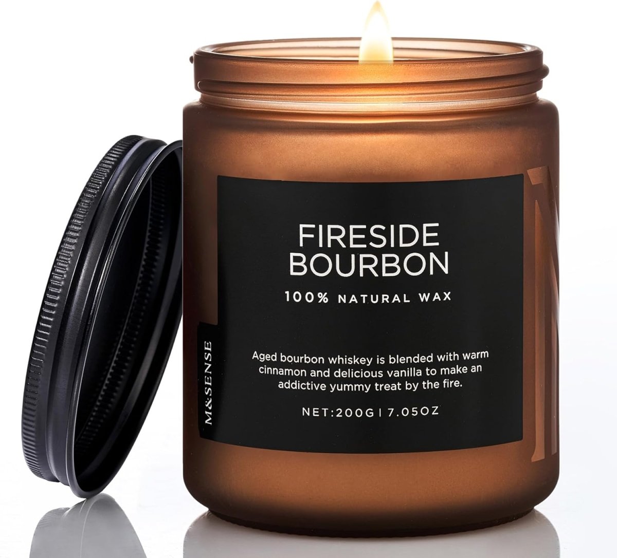 M&amp;SENSE Ode to Winter Soy Candles Strong Scented, 2 Wick Jar Candle 19.4oz 110 Hour Long Lasting, Lavender Sandalwood Organic Natural Aromatherapy Candle Gifts Bedroom Bathroom Home Decor - Homesidy.com